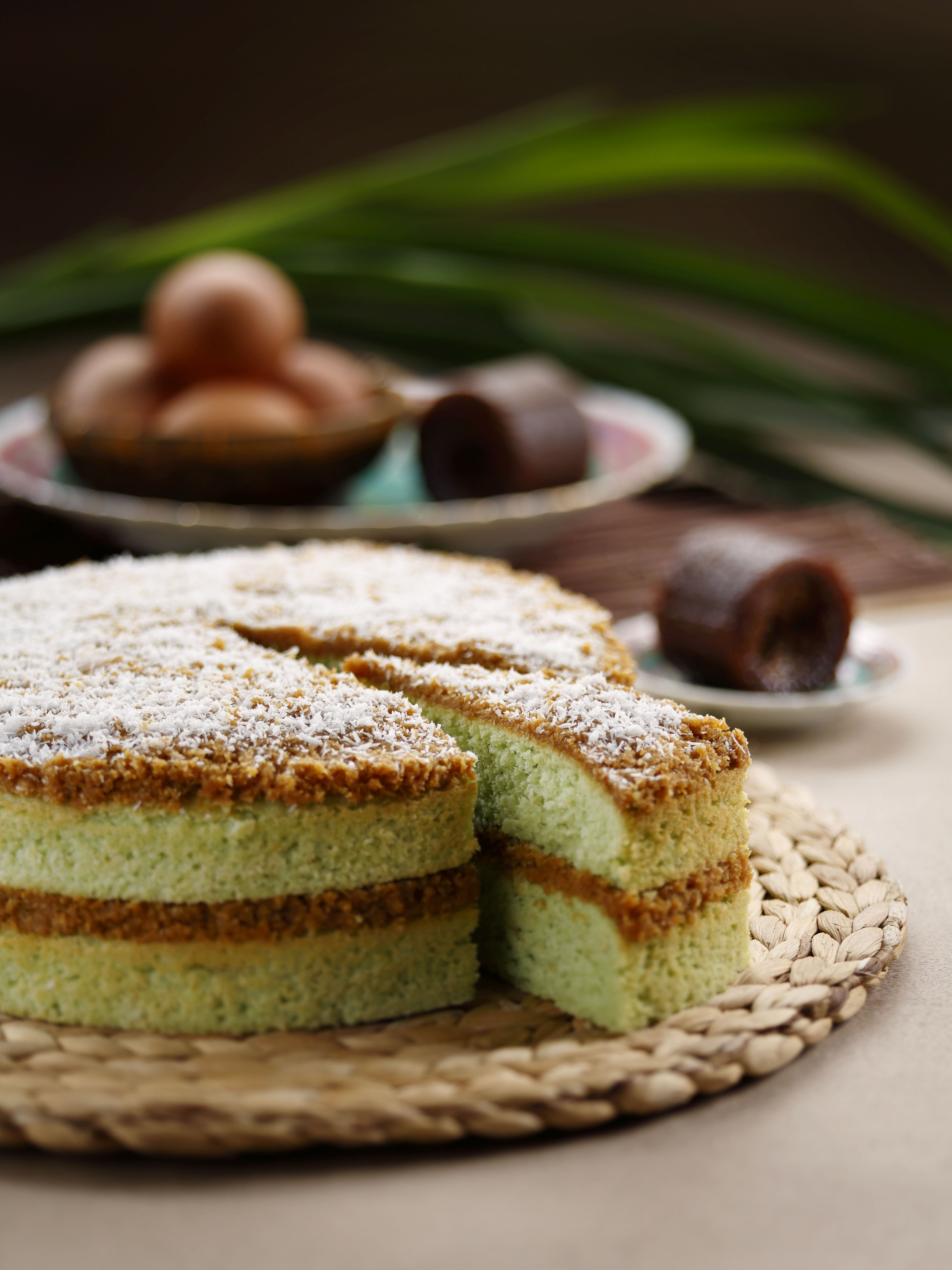 Gula Melaka Pandan Cake