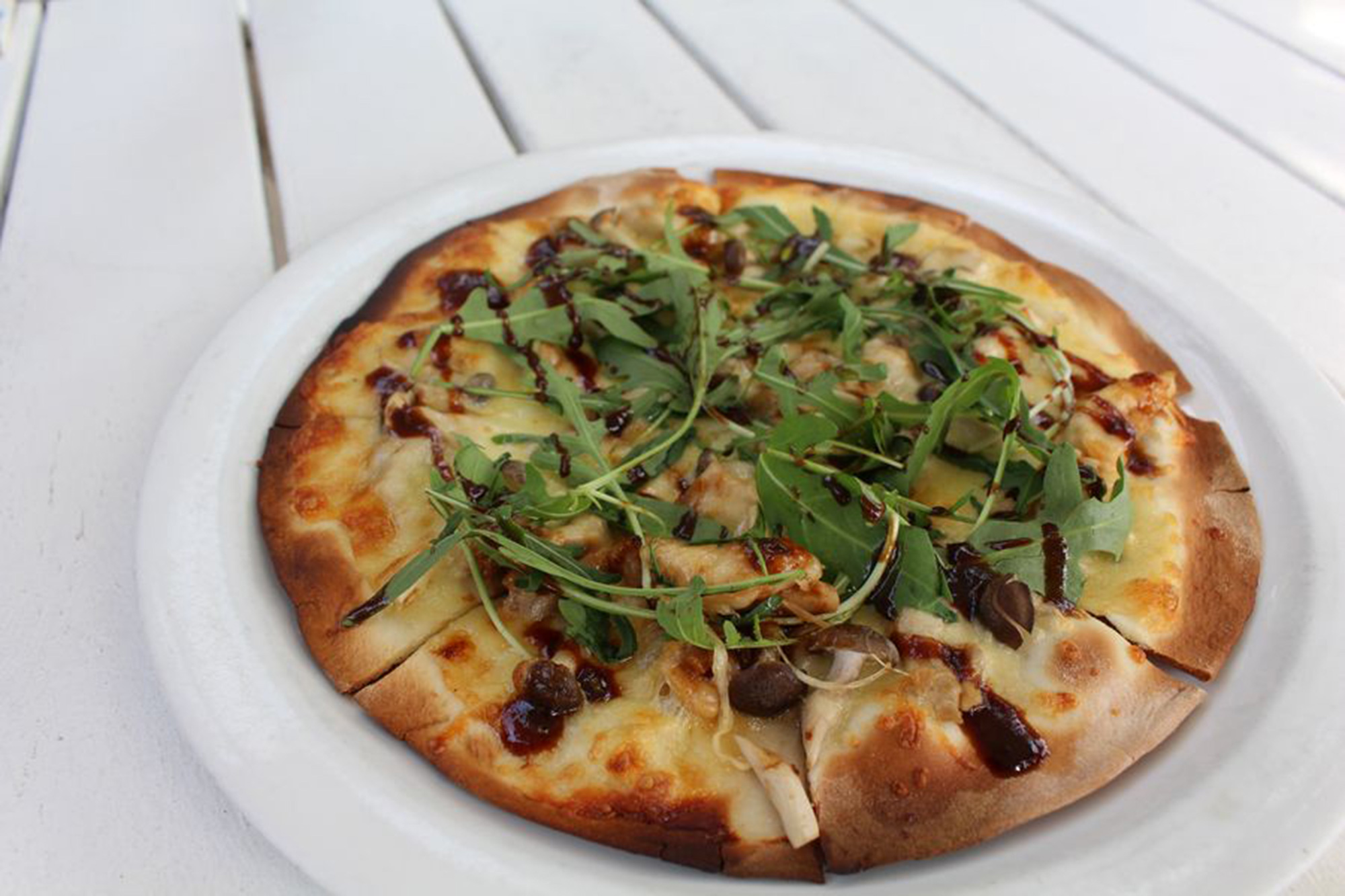 Duck & Arugula Pizza ($22)