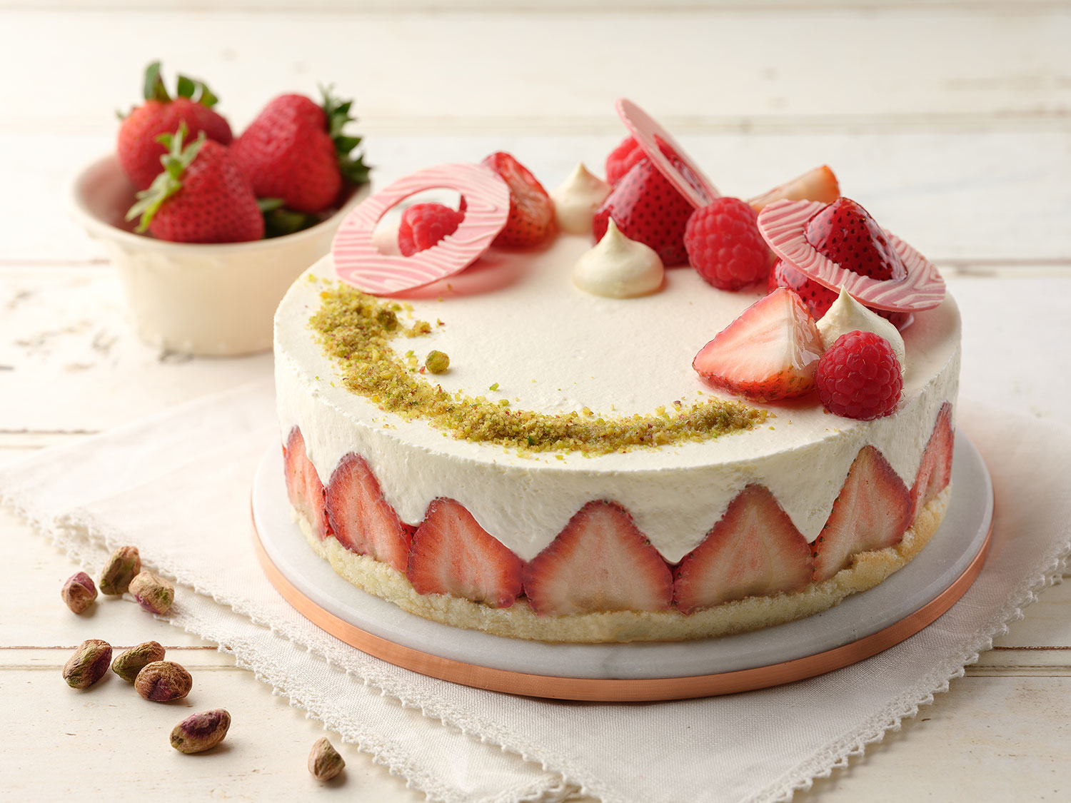 Strawberry-Pistachio-Shortcake