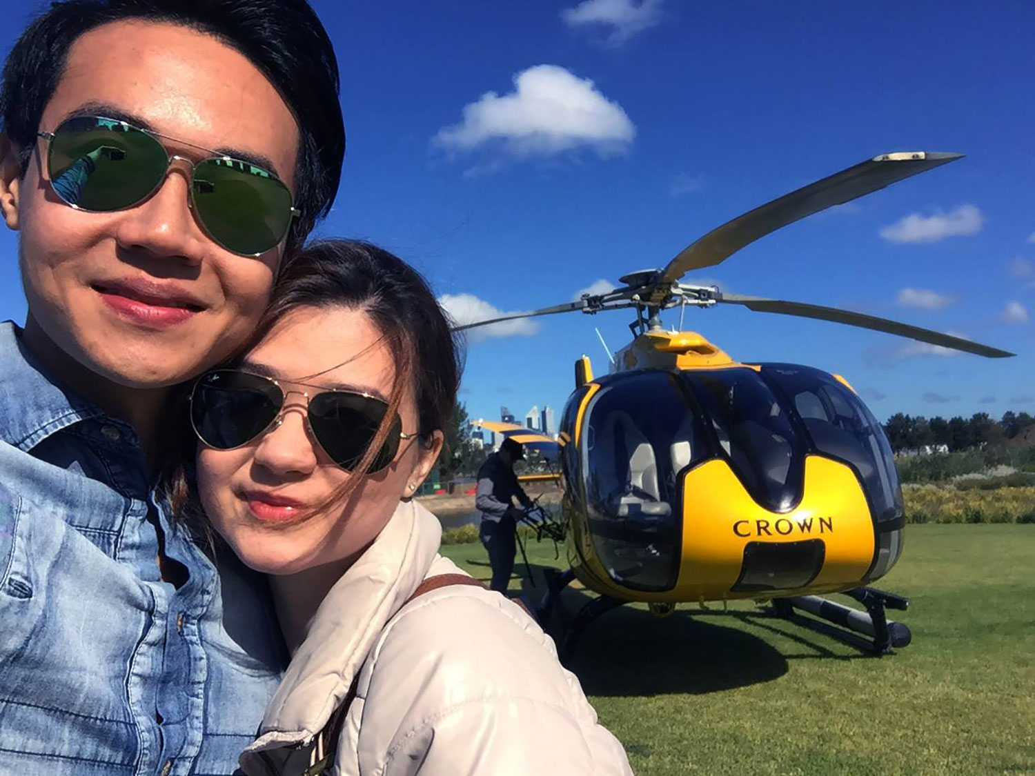 Helicopter ride to Rottnest Island