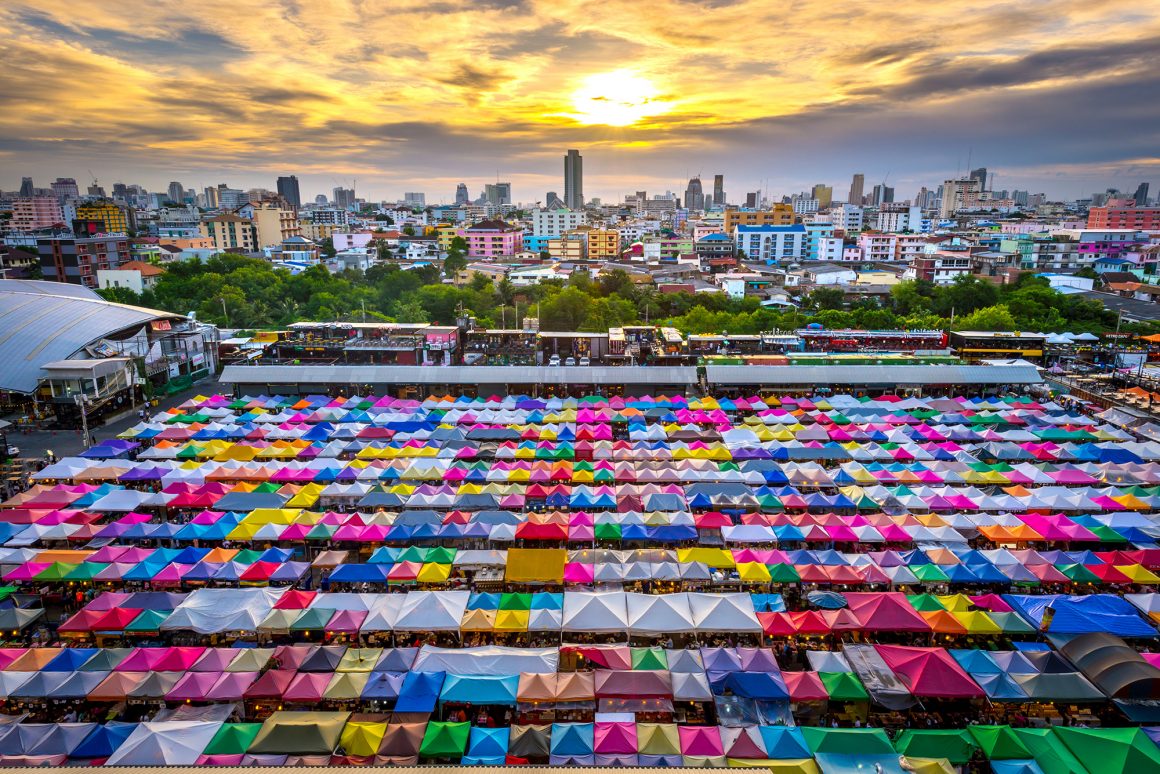 Ratchada Night Train Market, Bangkok, Thailand from Shutterstock