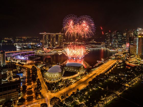 Marina Bay Countdown Singapore Fireworks