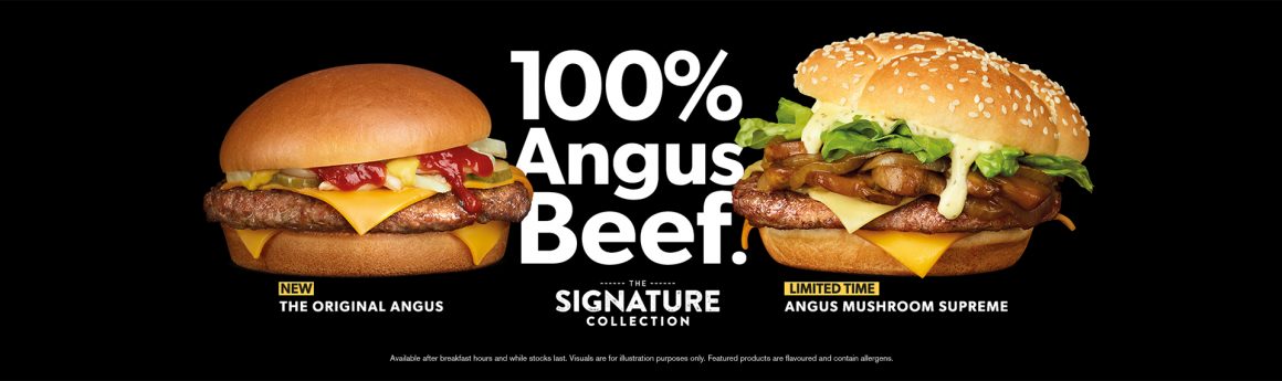 McDonald's Introduce 100% Angus Beef to the Signature Collection