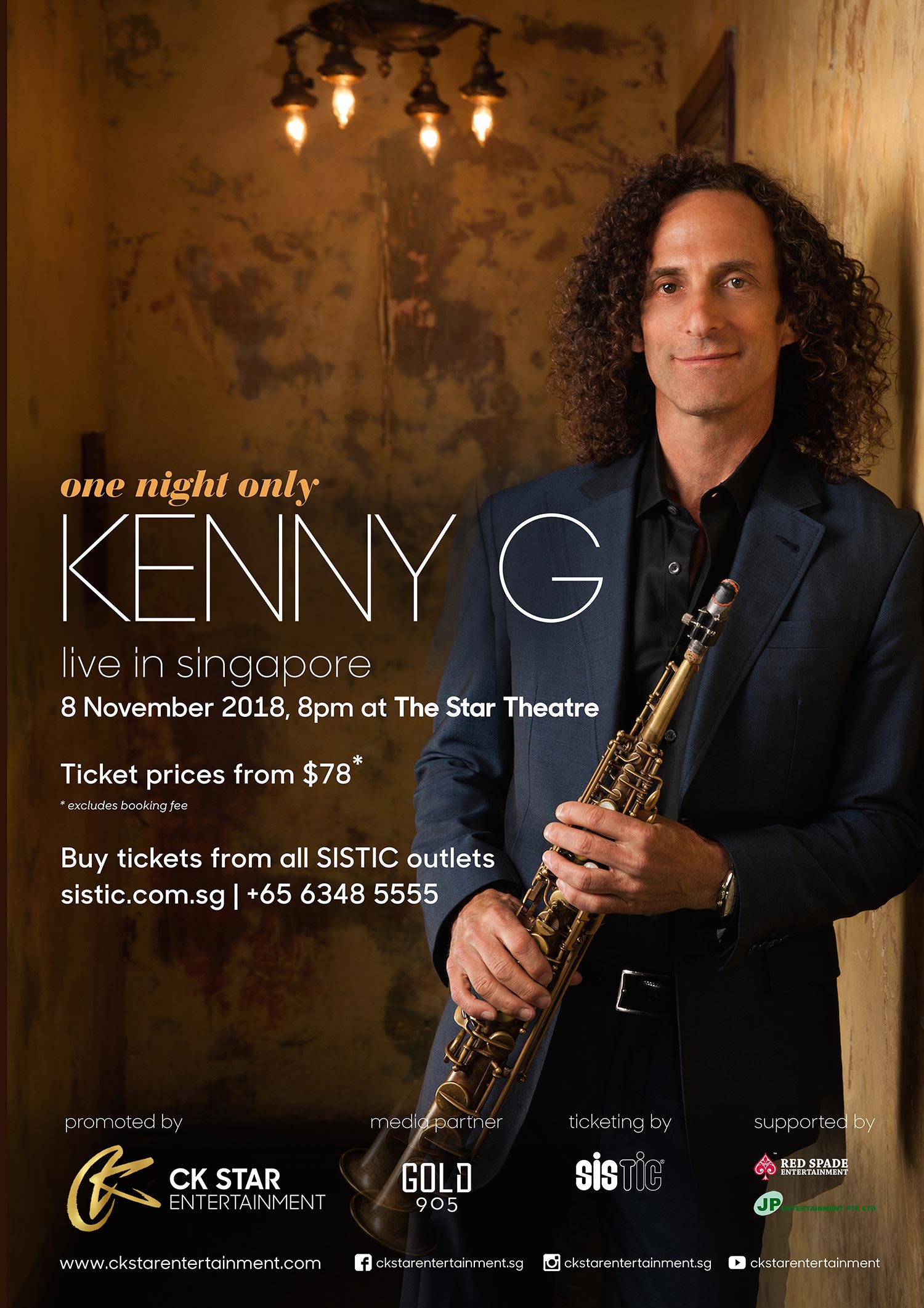 One Night Only – Kenny G Live in Singapore 2018