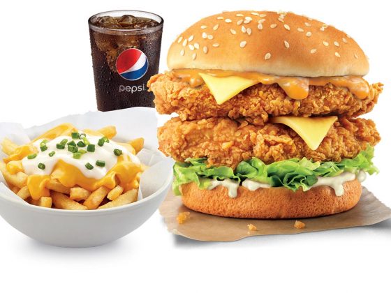 Get Cheesier with the Cheesy Zinger Stacker Meal!