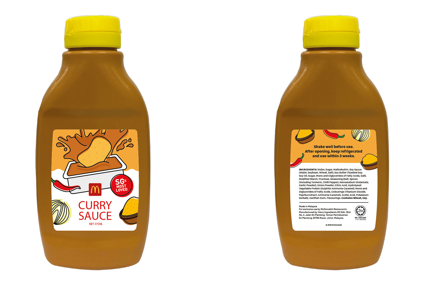 Curry Sauce Bottle, available at $5.50 with any purchase of McNuggets