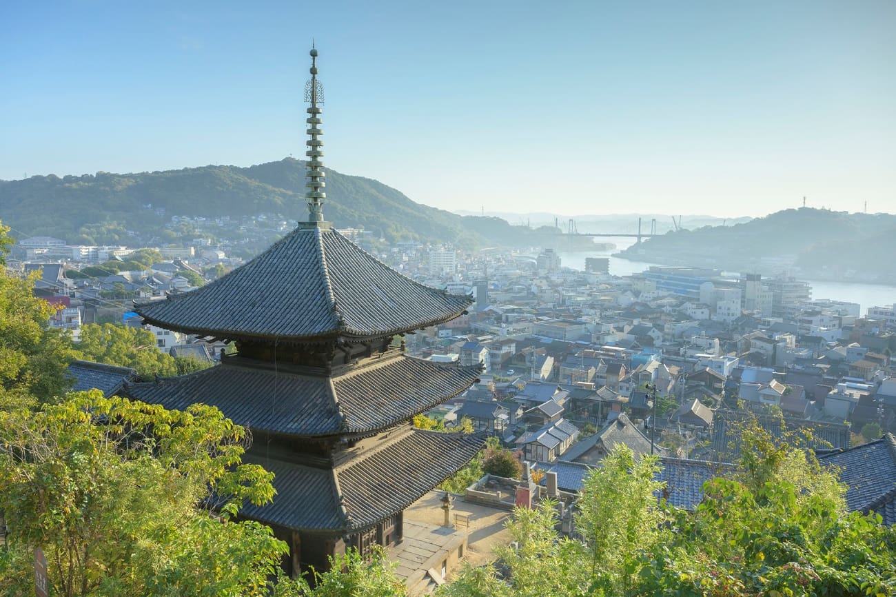 View from Senkoji Temple_Townscape around Onomichi Channel / PHOTO -Agency for Cultural Affairs