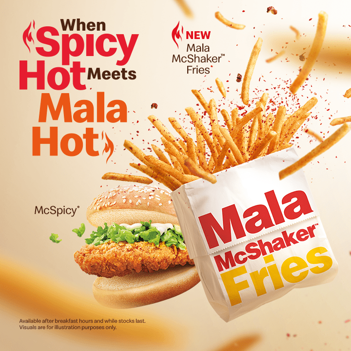 All new Mala McShaker Fries to turn up the Heat for the New Year