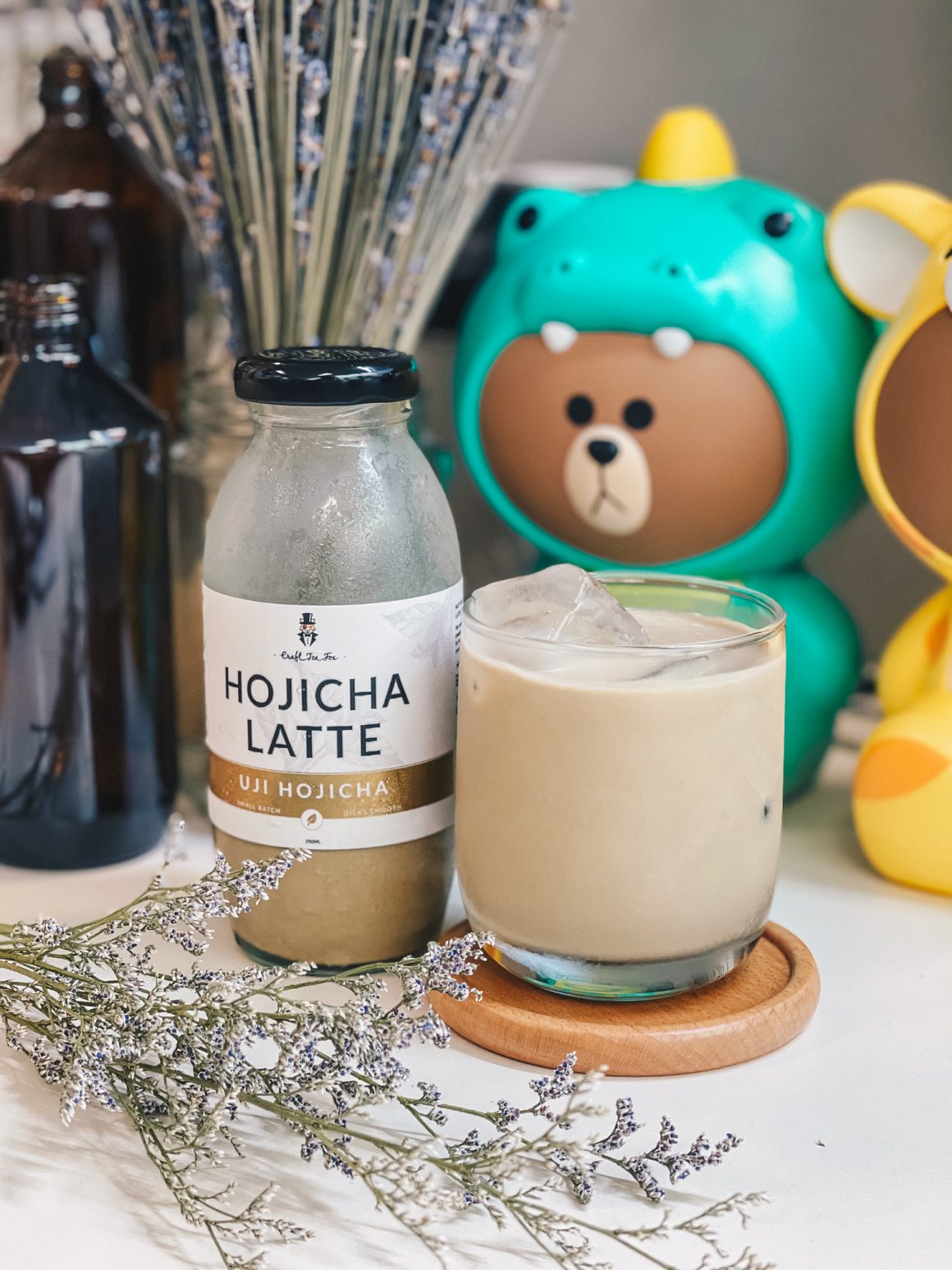 Matcha and Hojicha Latte from Craft Tea Fox