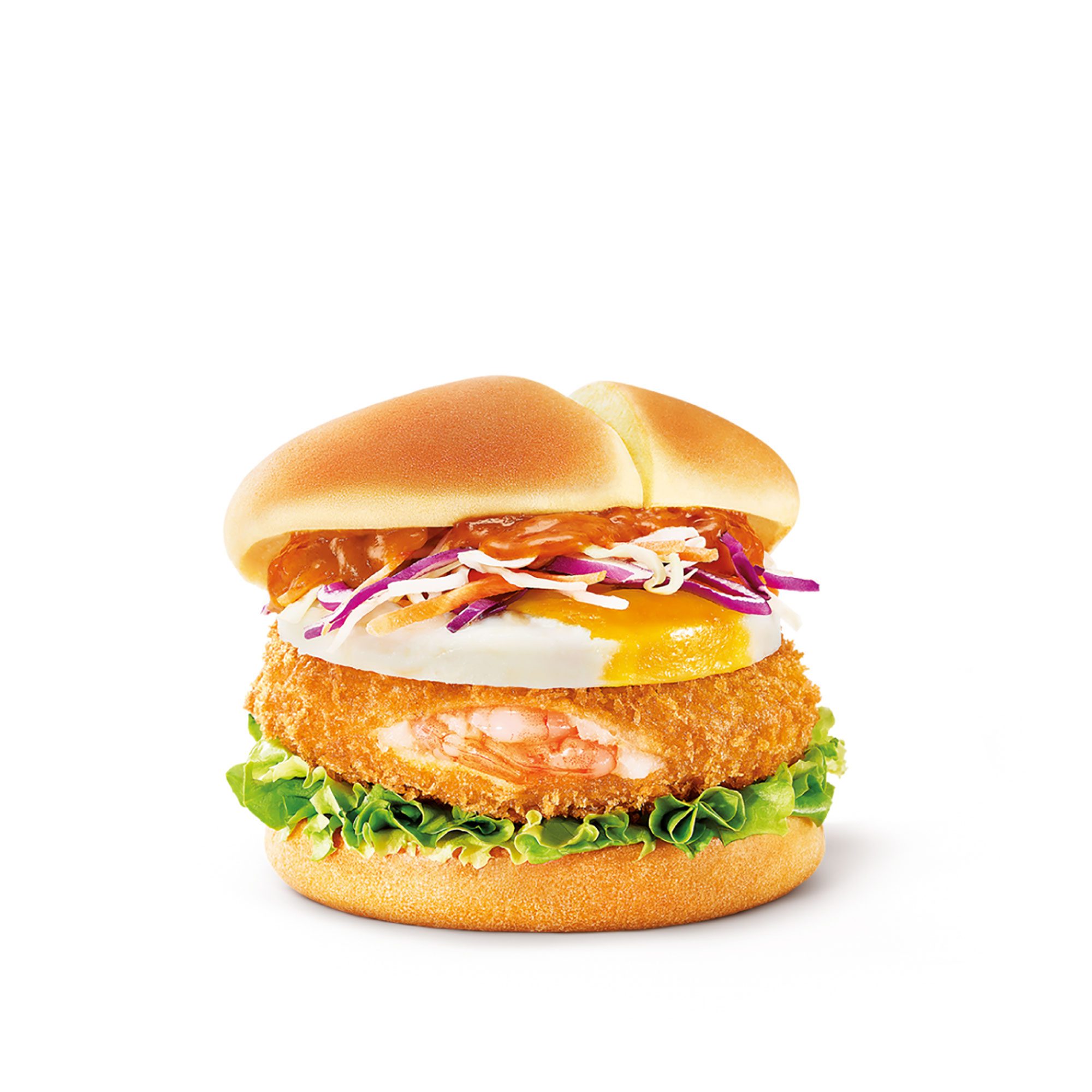 PHOTO - Laksa Prawn Burger / McDonald's Singapore