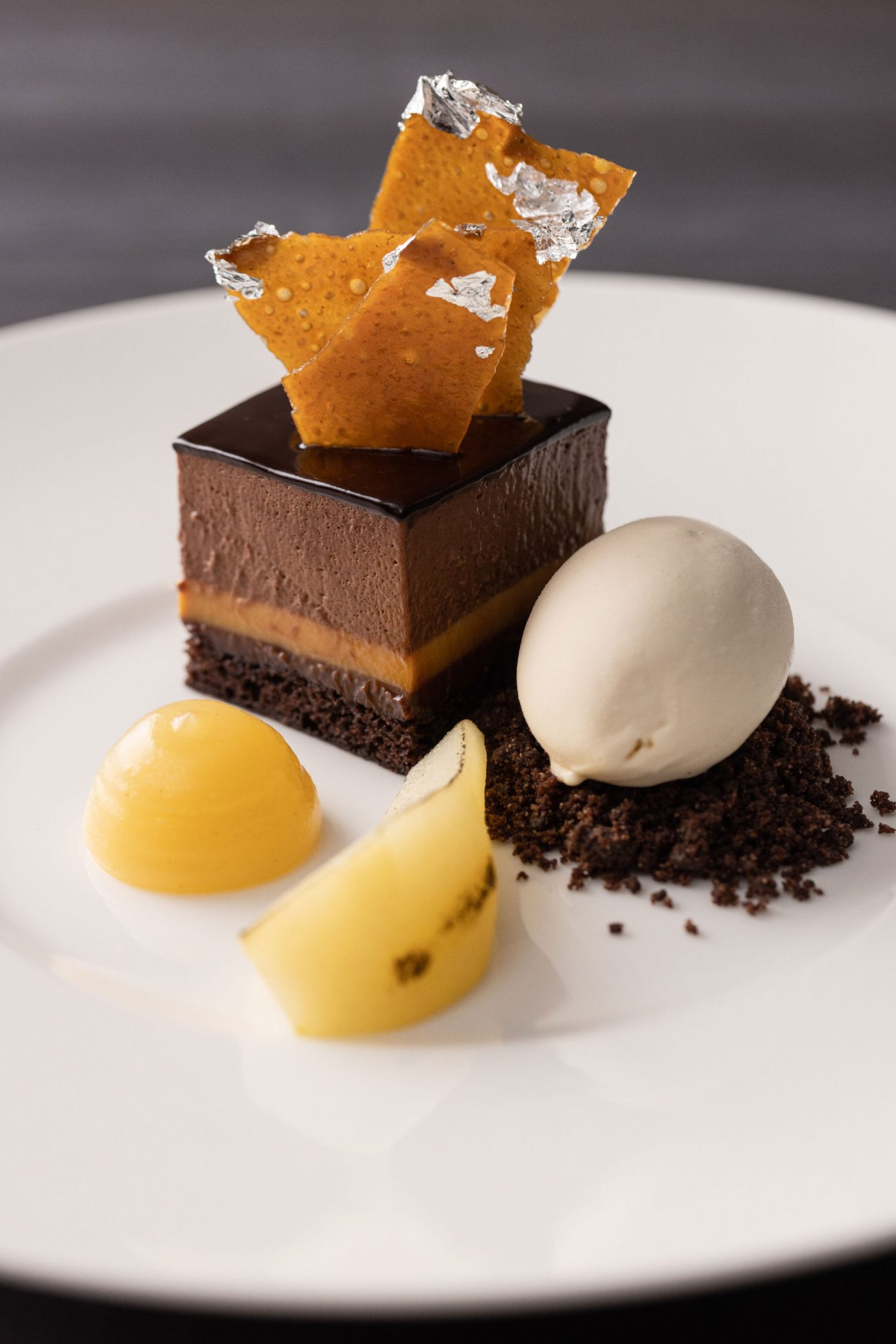 PHOTO - Dark Chocolate Carmel Torte / Artemis Grill