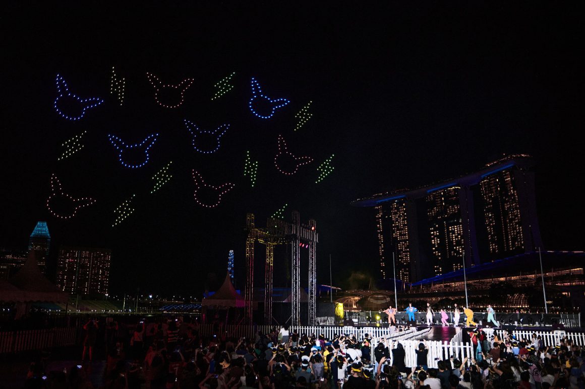 Pikachu Night Show lights up the sky with Pokémon drone light display